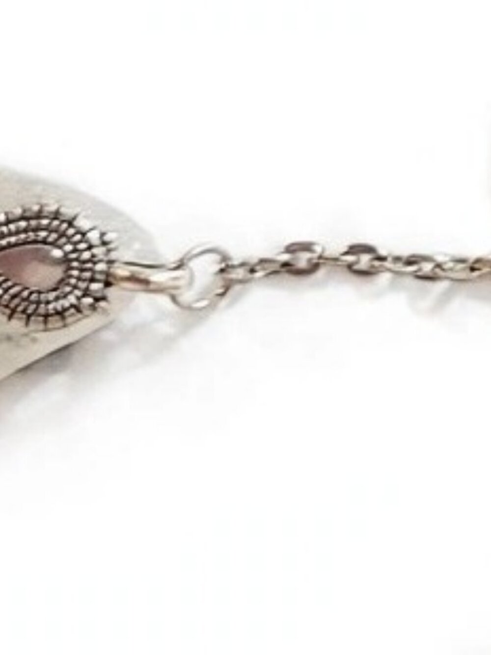 White Sea Glass Keychain 4 - Handmade Newfoundland